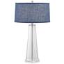 Pacific Coast Lighting Simple 29 1/2" Blue and Clear Glass Table Lamp