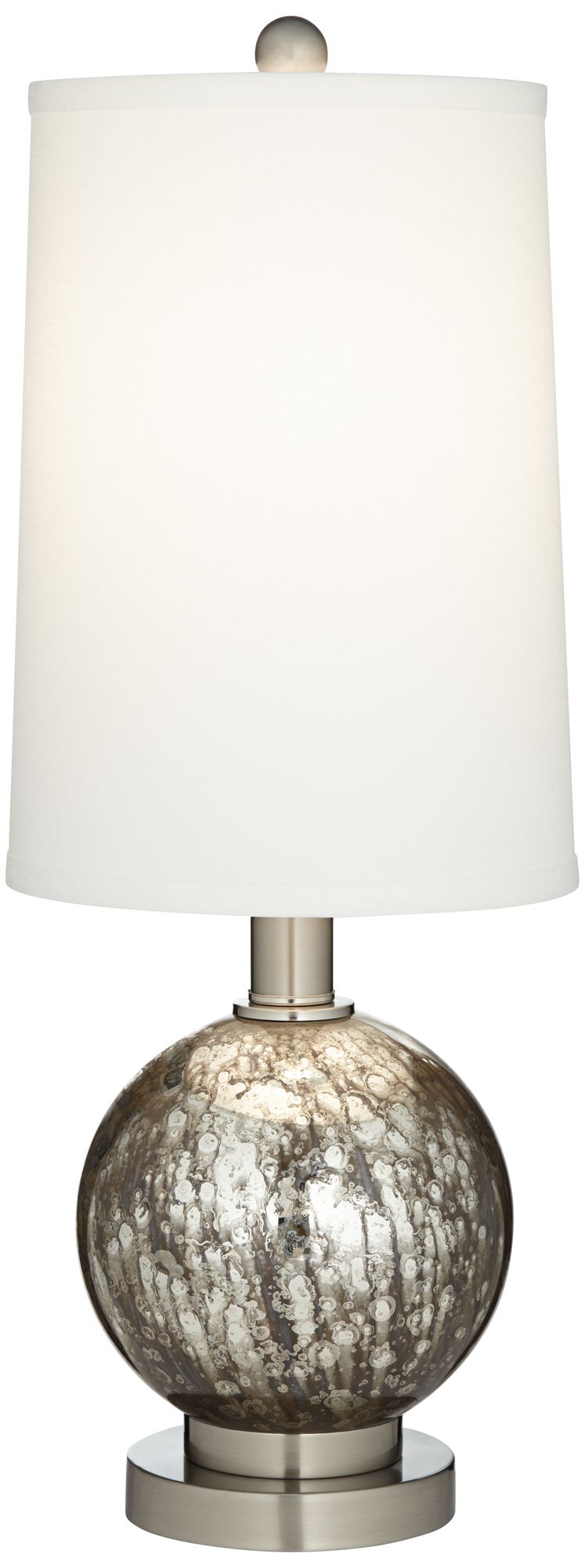 Pacific Coast Lighting Smokey Mercury Glass Orb Table Lamp