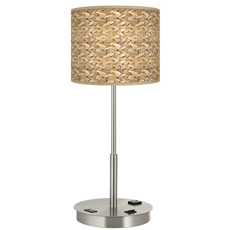 Image 1 Pacific Coast Lighting Stick 23 inch Workstation Outlet and USB Table Lamp