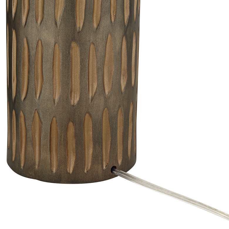 Image 7 Pacific Coast Lighting Stonewall Espresso Brown Finish Modern Table Lamp more views