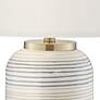 Pacific Coast Lighting Striped Adler Multi-Color Ceramic Table Lamp