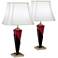 Pacific Coast Lighting Tapered Table Lamps withj Outlets Set of 2