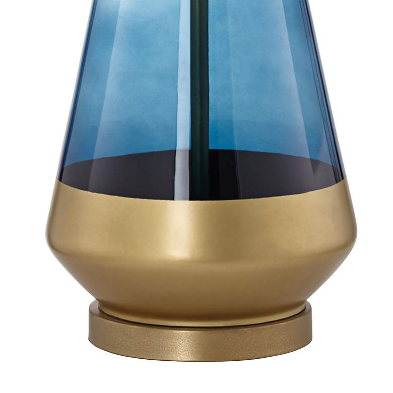 Image 6 Pacific Coast Lighting Taurus 26" Cobalt Blue and Gold Table Lamp more views