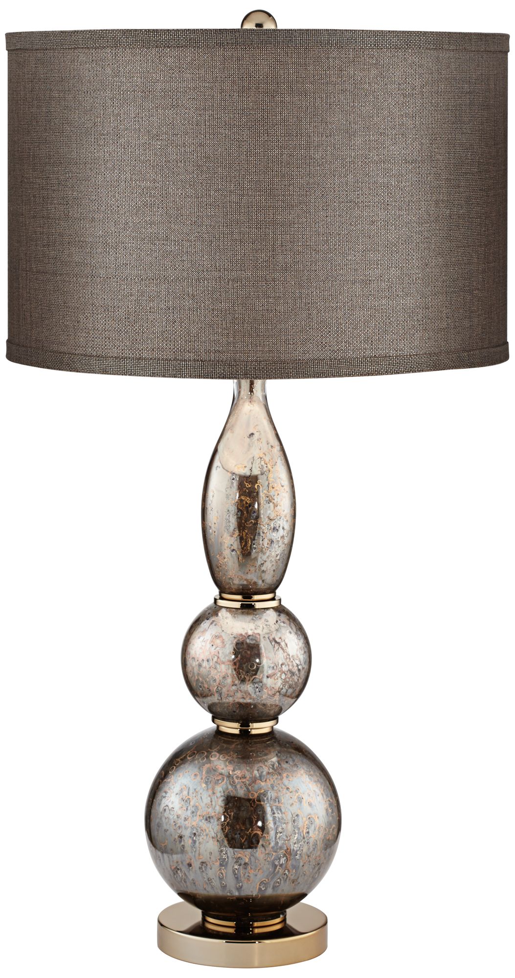 Image Pacific Coast Lighting Trinity 32" Warm Gold Mercury Glass Table Lamp