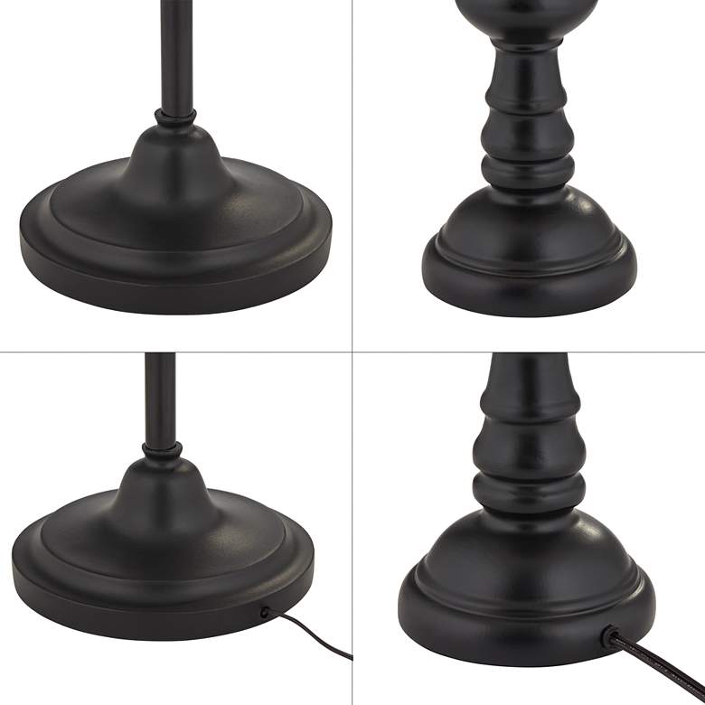 Image 4 Pacific Coast Lighting Tripoli Black 3-Piece Floor and Table Lamps Set more views