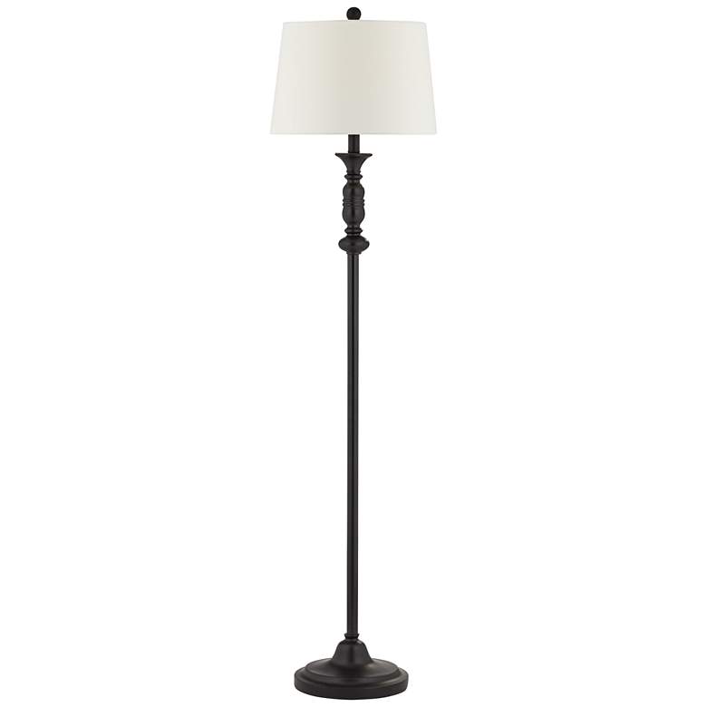 Image 5 Pacific Coast Lighting Tripoli Black 3-Piece Floor and Table Lamps Set more views