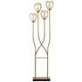 Pacific Coast Lighting Tulip 64" High 4-Light Warm Brass Floor Lamp