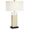 Pacific Coast Lighting Two-Tone Faux Marble and Gold Table Lamp