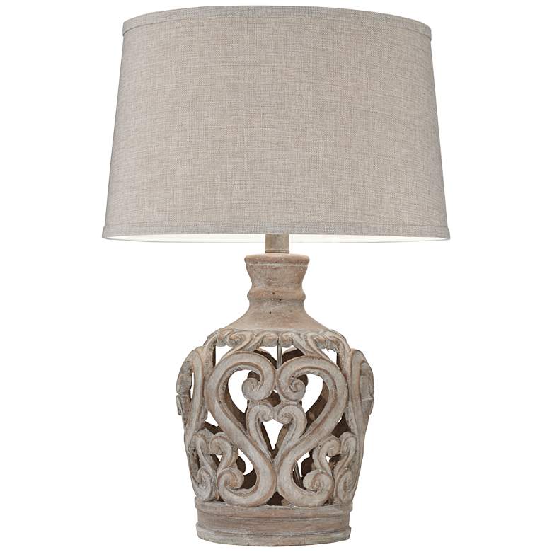 Image 5 Pacific Coast Lighting Verducci Traditional Scroll Ceramic Table Lamp more views