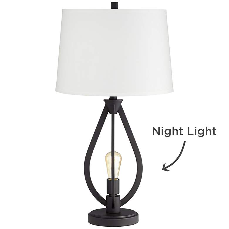 Image 5 Pacific Coast Lighting Verna 30 1/2" Black Night Light Table Lamp more views