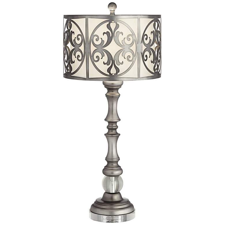 Image 2 Pacific Coast Lighting Vernon 30 1/2" Silver Candlestick Table Lamp