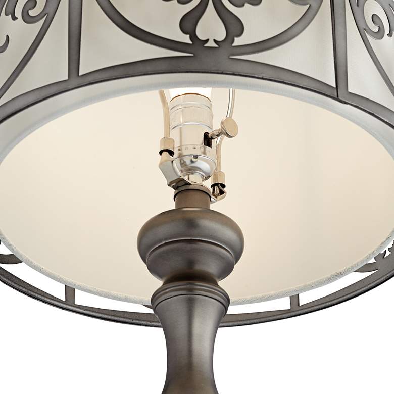 Image 4 Pacific Coast Lighting Vernon 30 1/2" Silver Candlestick Table Lamp more views