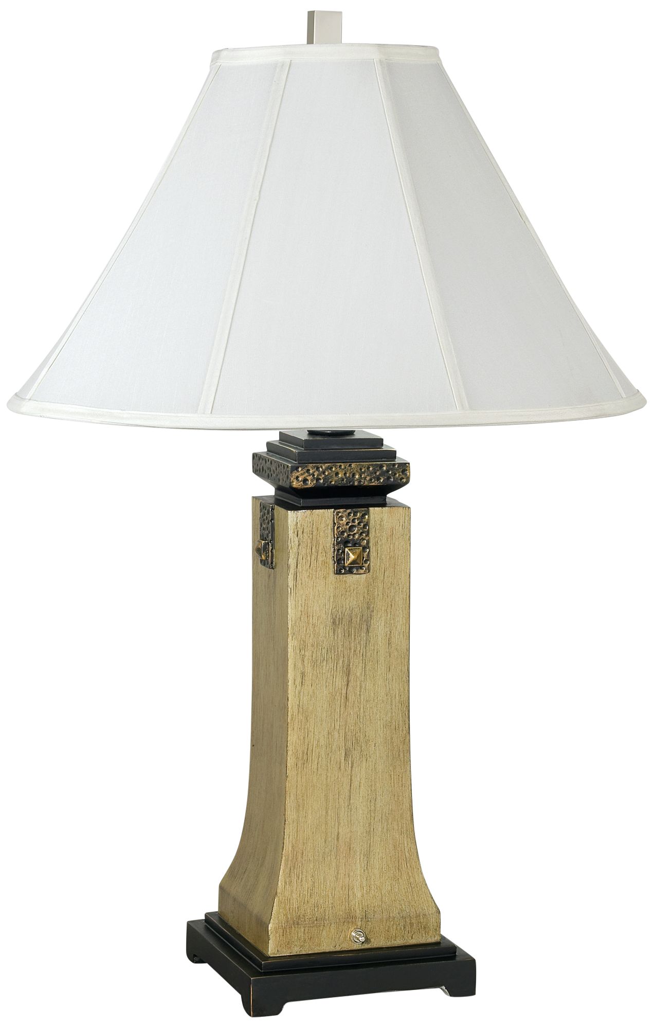 Pacific Coast Lighting Wallace 33" High Tarnished Silver Table Lamp