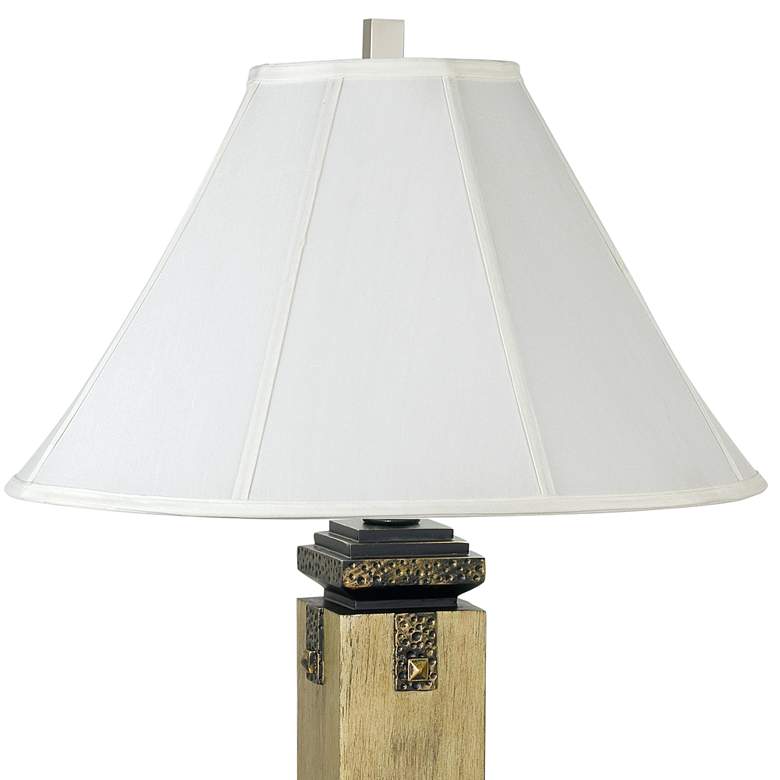 Image 3 Pacific Coast Lighting Wallace 33" High Tarnished Silver Table Lamp more views