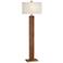 Pacific Coast Lighting Walnut Grove 64" Solid Wood Column Floor Lamp