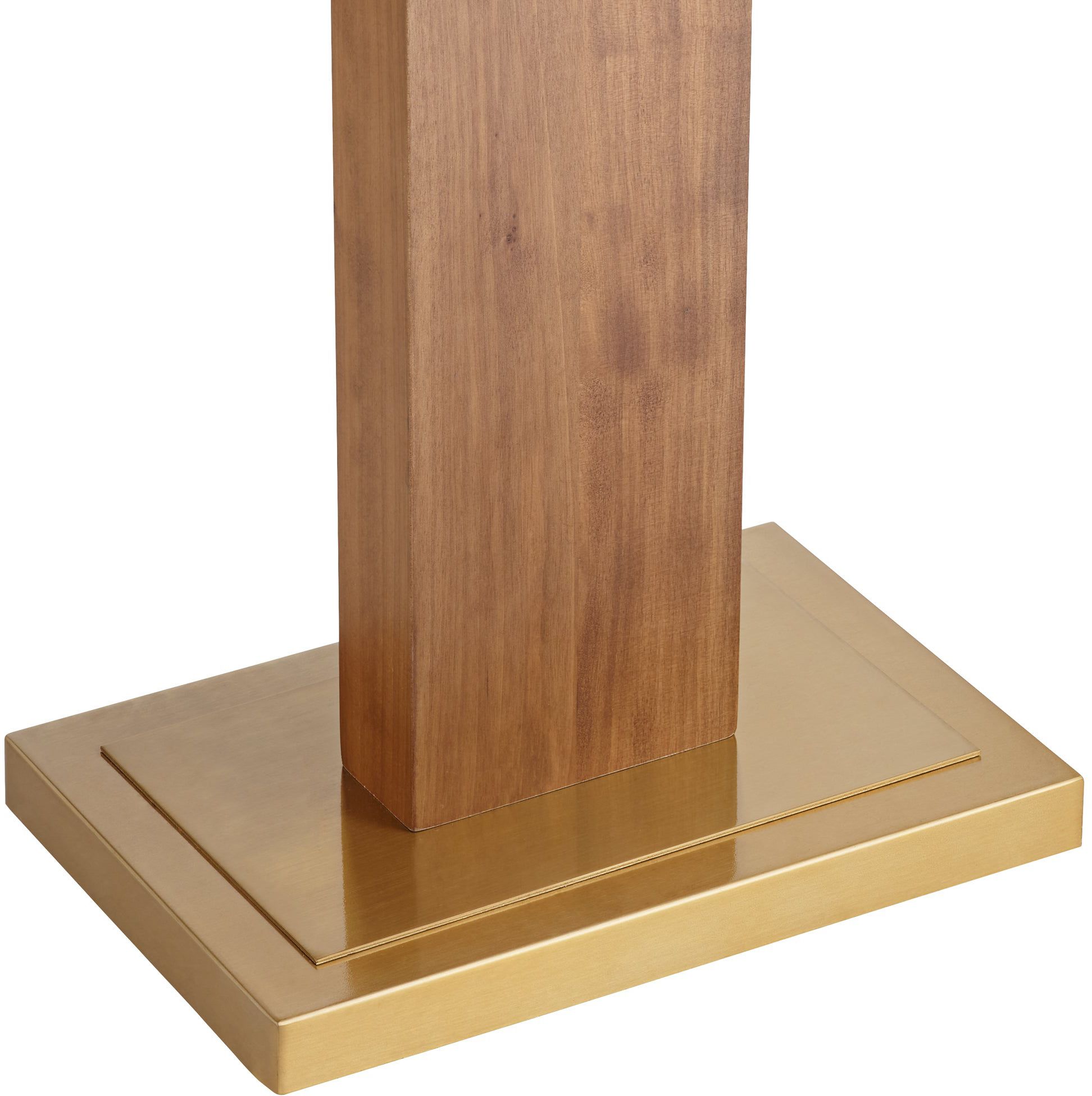 Pacific Coast Lighting Walnut Grove 64" Solid Wood Column Floor Lamp