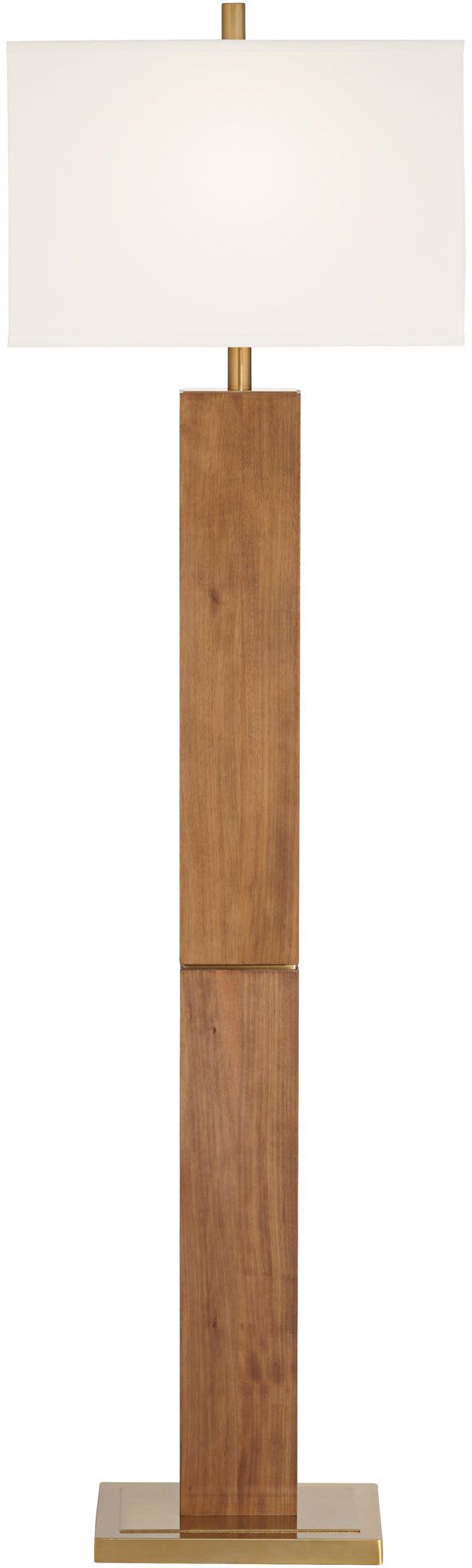 Pacific Coast Lighting Walnut Grove 64" Solid Wood Column Floor Lamp