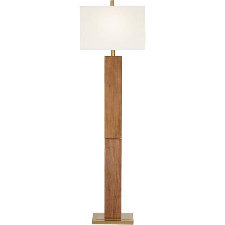Image 7 Pacific Coast Lighting Walnut Grove 64 inch Solid Wood Column Floor Lamp more views