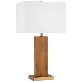Image2 of Pacific Coast Lighting Walnut Grove Modern Wood Table Lamp