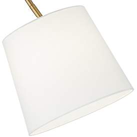 Image3 of Pacific Coast Lighting Westford Brass and White Glass Downbridge Floor Lamp more views