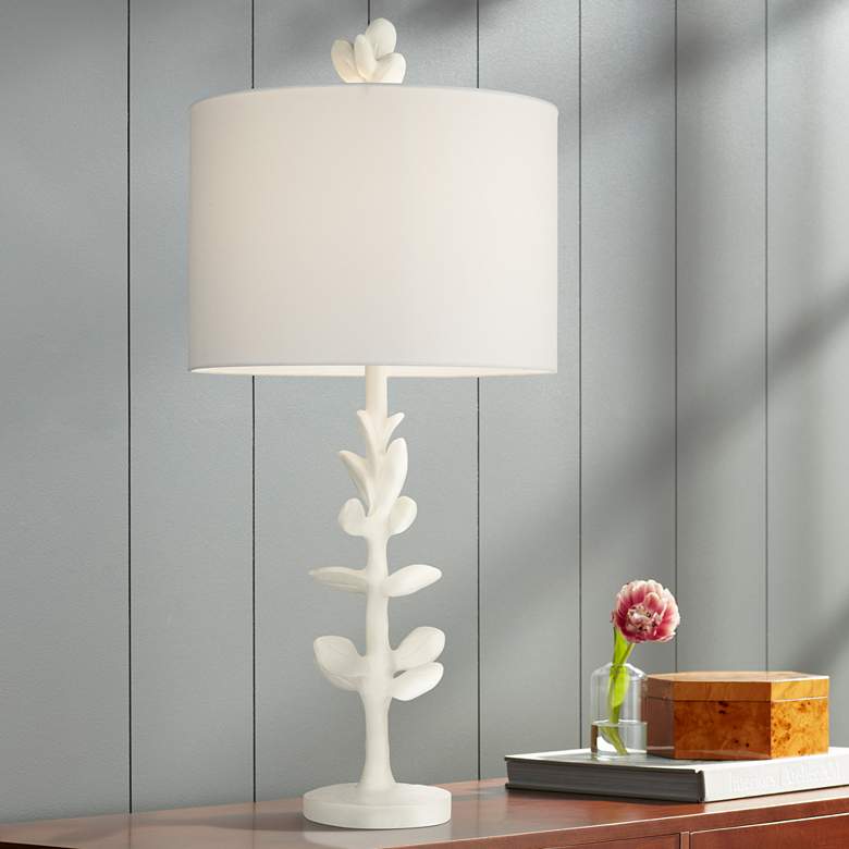 Image 1 Pacific Coast Lighting White Finish Modern Branch Table Lamp