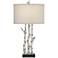 Pacific Coast Lighting White Forest Rustic Birch Tree Branches Table Lamp