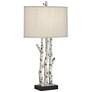 Pacific Coast Lighting White Forest Rustic Birch Tree Table Lamps Set of 2