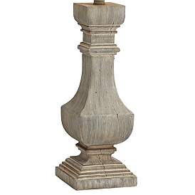Image5 of Pacific Coast Lighting Wilmington Gray Wash Poly Wood Table Lamps Set of 2 more views