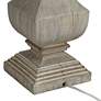 Pacific Coast Lighting Wilmington Gray Wash Poly Wood Table Lamps Set of 2
