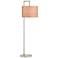 Pacific Coast Lighting Wilson 64" High Brushed Nickel Arc Floor Lamp