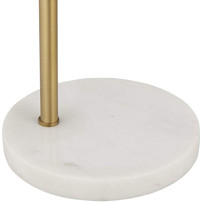 Image 5 Pacific Coast Lighting Windsor Gold and White Modern Swivel Floor Lamp more views