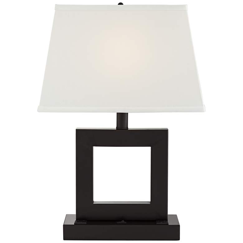 Image 4 Pacific Coast Lighting Yolo Bronze Accent Table Lamp with USB and Outlets more views