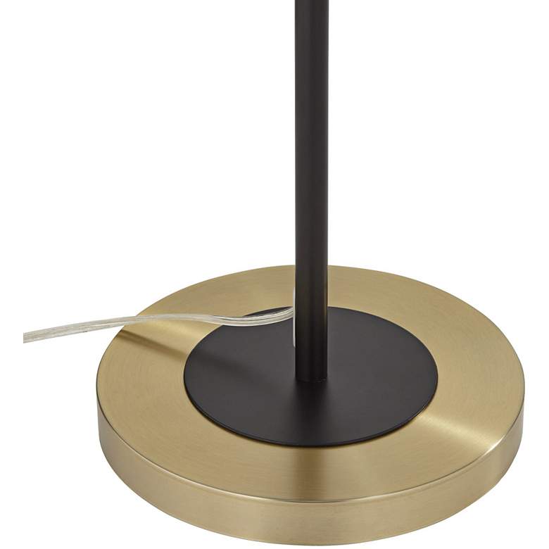 Image 4 Pacific Coast Lighting Zella Black and Brass Offset Arm Floor Lamp more views