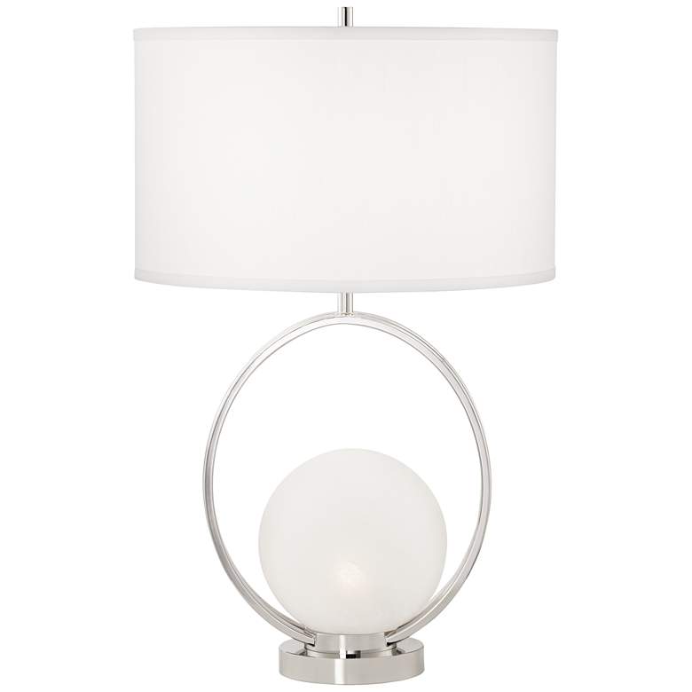 Image 6 Pacific Coast Matilda 27 inch Nickel and Glass Night Light Table Lamp more views