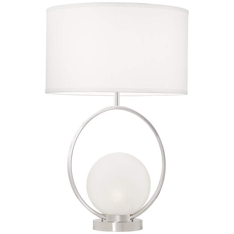 Image 7 Pacific Coast Matilda 27 inch Nickel and Glass Night Light Table Lamp more views