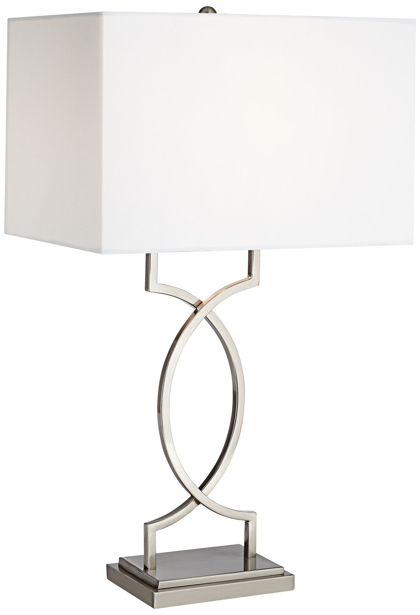 Pacific Coast Modern Rome 30" Brushed Nickel Brushed Steel Table Lamp