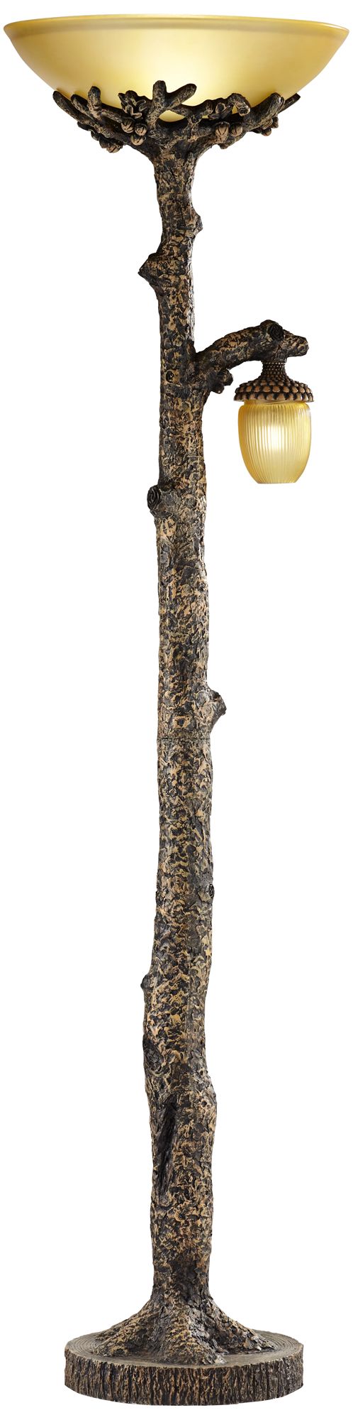 Pacific Coast Muir Woods 72" Acorn Night Light Torchiere Floor Lamp