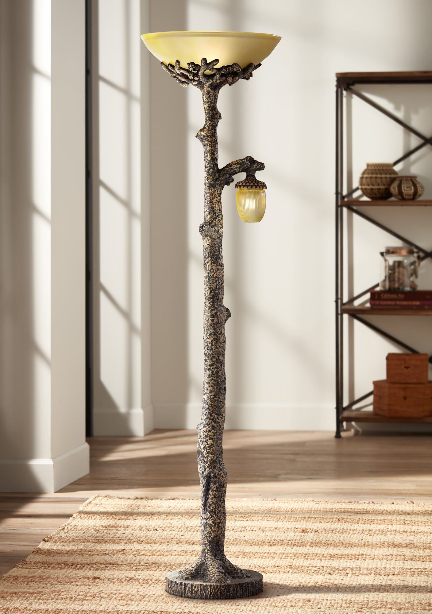Image Pacific Coast Muir Woods 72" Acorn Night Light Torchiere Floor Lamp