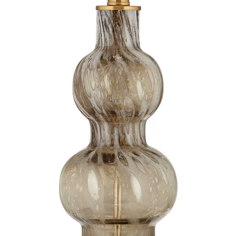 Image 6 Pacific Coast Noor 32 1/2" Mid-Century Modern Gray Glass Table Lamp more views
