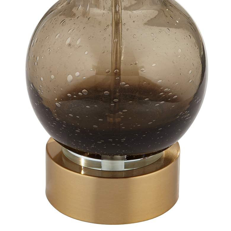 Image 7 Pacific Coast Noor 32 1/2" Mid-Century Modern Gray Glass Table Lamp more views