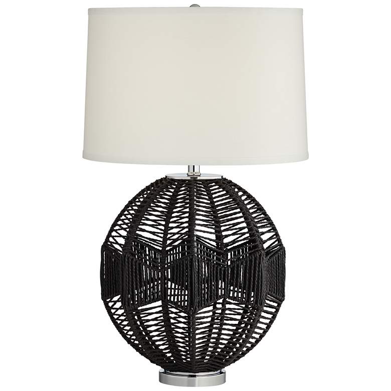 Image 2 Pacific Coast North Shore 28 3/4" Black String Basket Table Lamp