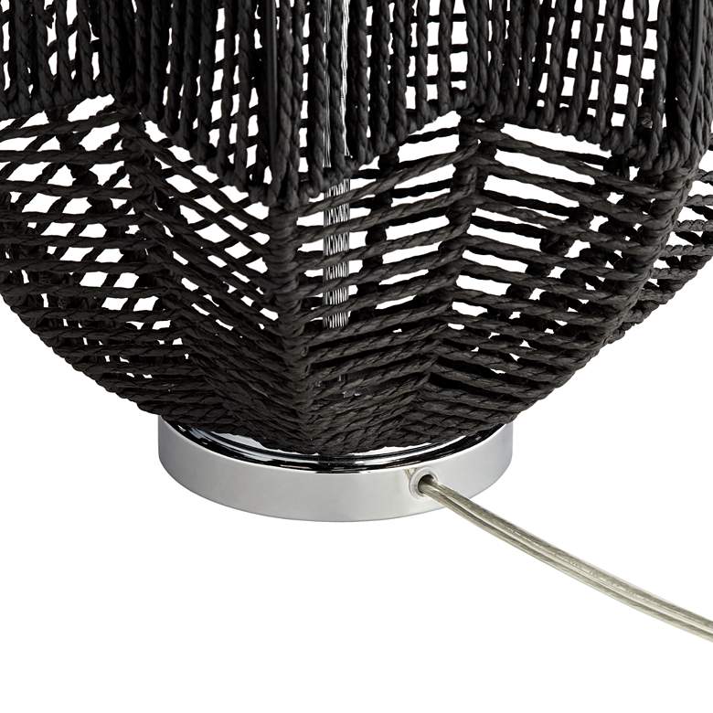 Image 4 Pacific Coast North Shore 28 3/4" Black String Basket Table Lamp more views