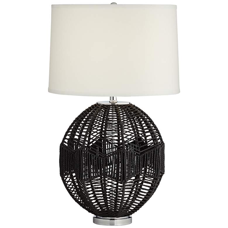 Image 5 Pacific Coast North Shore 28 3/4" Black String Basket Table Lamp more views