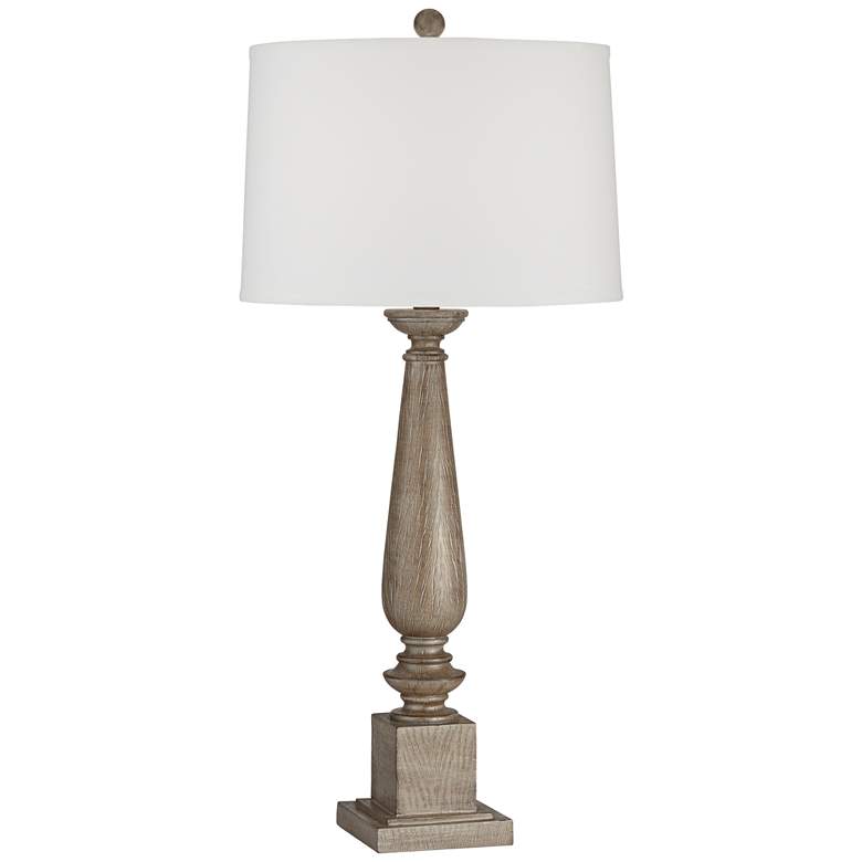Image 2 Pacific Coast Preston 32 3/4" Light Oak Finish Candlestick Table Lamp