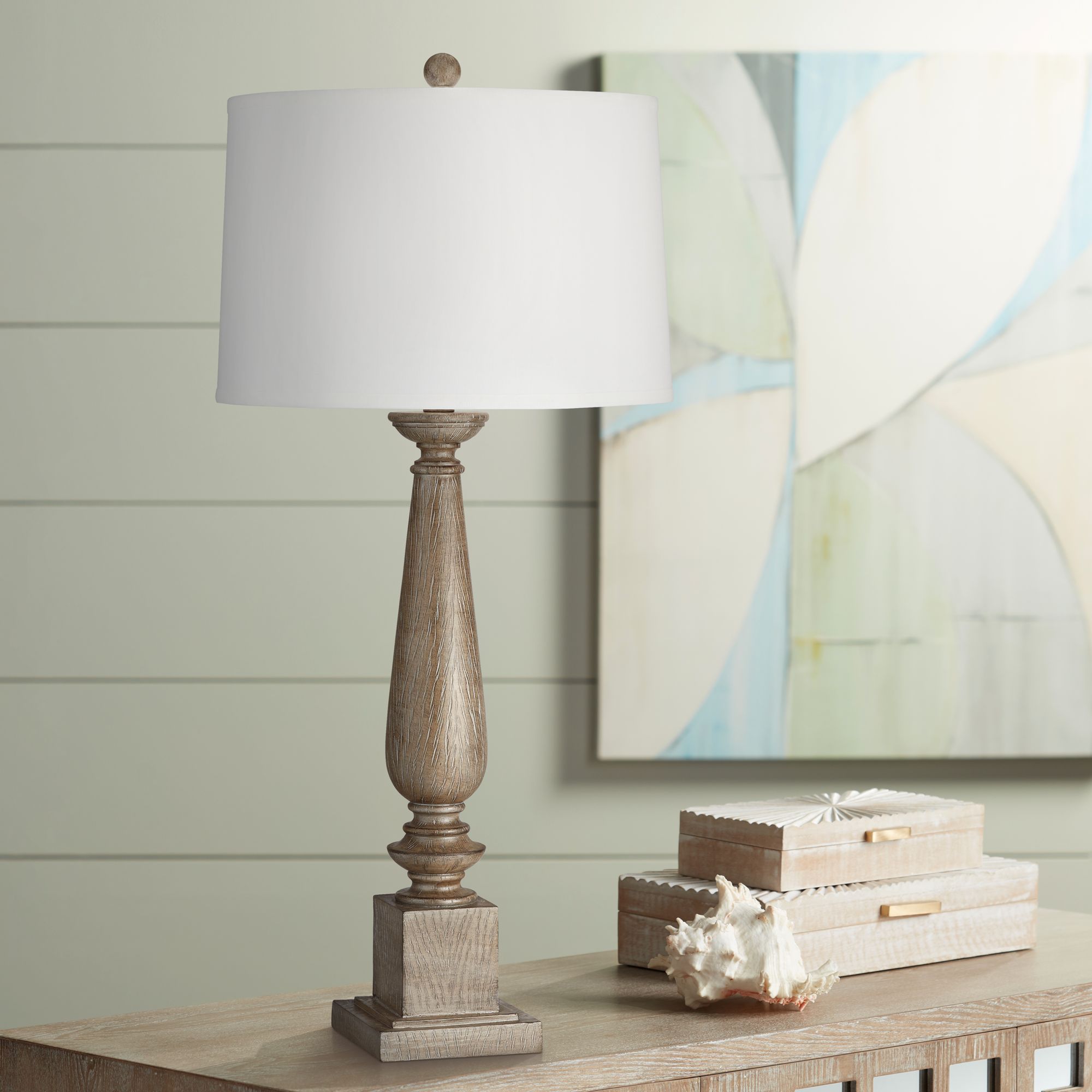 Wooden candlestick lamps new arrivals