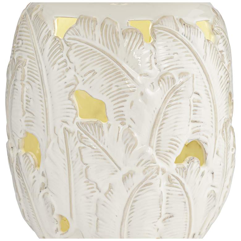 Image 4 Pacific Coast Saldiva 25" Tropical Leaf Night Light Ceramic Table Lamp more views