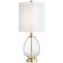 2_Pacific Coast Sophie 29" Glass and Brass Double Shade USB Table Lamp