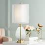 1_Pacific Coast Sophie 29" Glass and Brass Double Shade USB Table Lamp