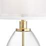 3_Pacific Coast Sophie 29" Glass and Brass Double Shade USB Table Lamp more views