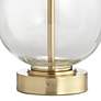 4_Pacific Coast Sophie 29" Glass and Brass Double Shade USB Table Lamp more views